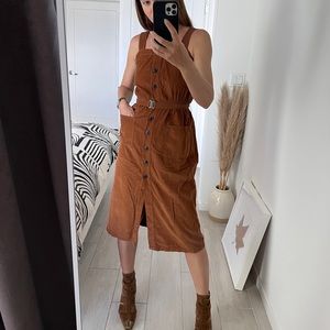 Velour sundress below the knee. Brand Urban outfitters. Size S.